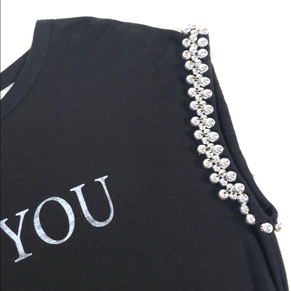 Guess Embellished Muscle Terry Top - Picture 9 of 14